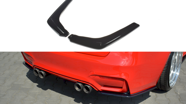 Maxton Design - REAR SIDE SPLITTERS V.1 BMW M3 F80 (2014-18)