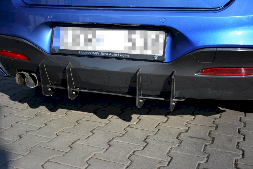 Maxton Design - BMW 1 F20/F21 M-POWER FACELIFT - REAR DIFFUSER V.1 (2015-19)