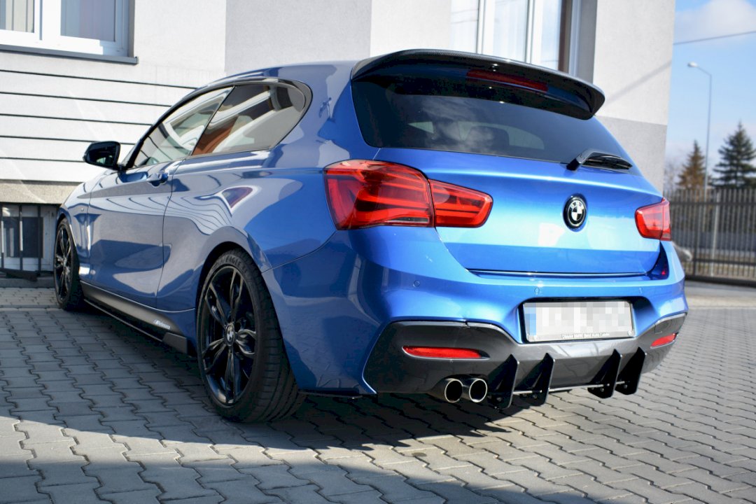 Maxton Design - BMW 1 F20/F21 M-POWER FACELIFT - REAR DIFFUSER V.1 (2015-19)