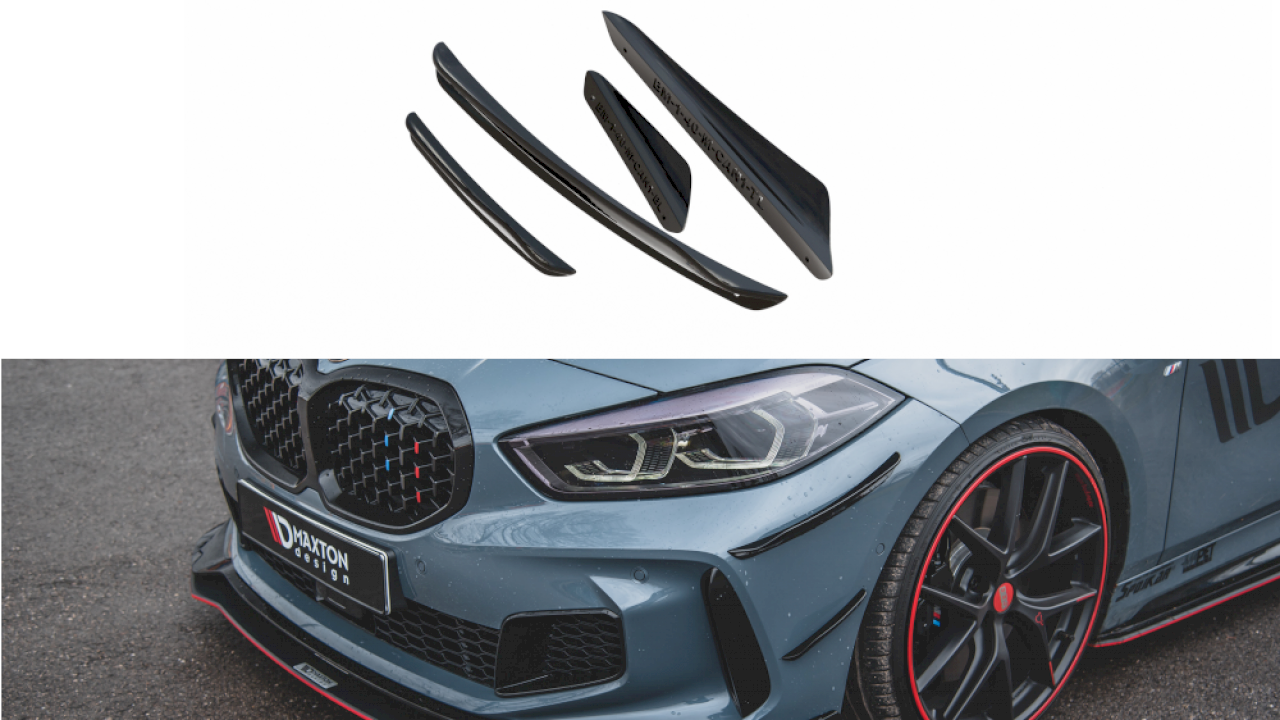 Maxton Design - FRONT BUMPER WINGS (CANARDS) BMW 1 F40 M-PACK / M135I