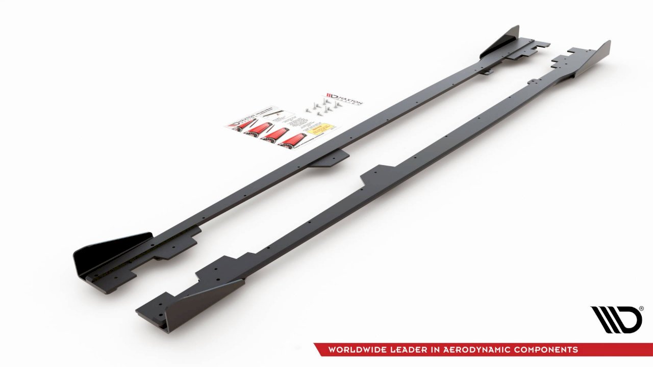 Maxton Design - STREET PRO DURABILITY SIDE SKIRTS DIFFUSERS (+FLAPS) BMW M135I F20 (2011-2015)