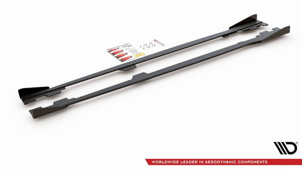 Maxton Design - STREET PRO DURABILITY SIDE SKIRTS DIFFUSERS (+FLAPS) BMW M135I F20 (2011-2015)