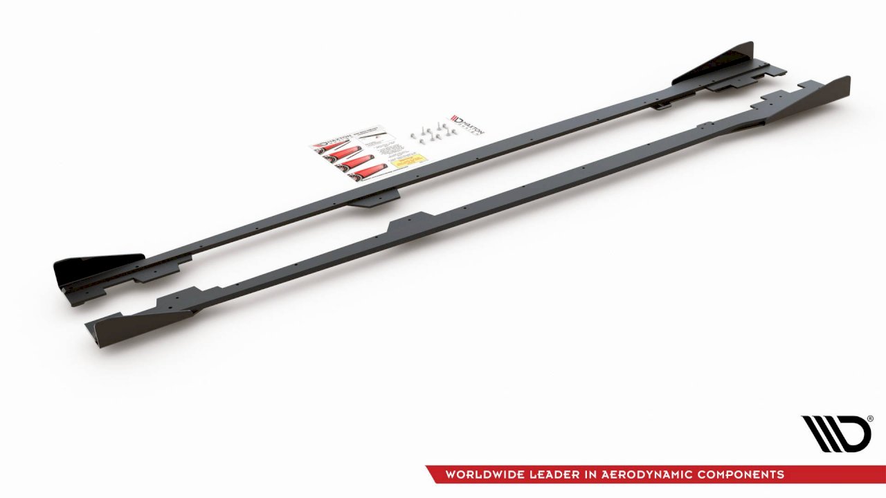 Maxton Design - STREET PRO DURABILITY SIDE SKIRTS DIFFUSERS (+FLAPS) BMW M135I F20 (2011-2015)