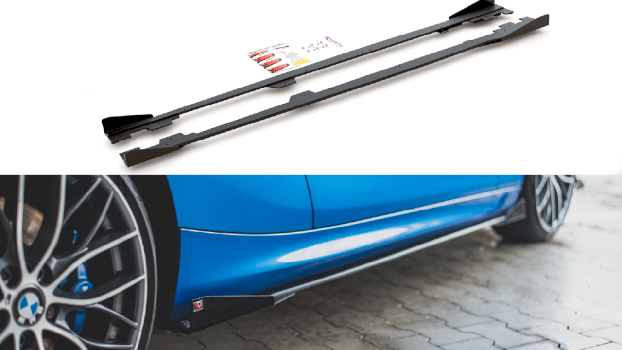 Maxton Design - STREET PRO DURABILITY SIDE SKIRTS DIFFUSERS (+FLAPS) BMW M135I F20 (2011-2015)