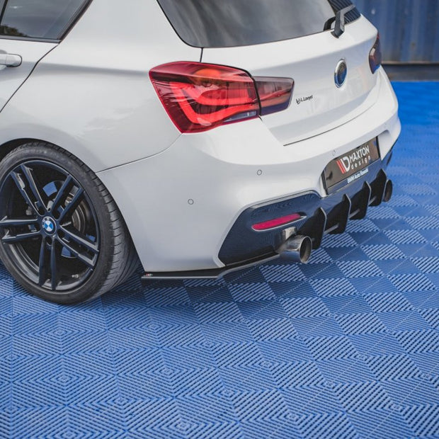 Maxton Design - STREET PRO DURABILITY REAR SIDE SPLITTERS V2 BMW 1 F20 M-PACK FACELIFT / M140I (2015-2019)
