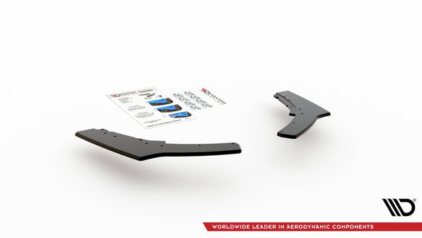 Maxton Design - STREET PRO DURABILITY REAR SIDE SPLITTERS V2 BMW 1 F20 M-PACK FACELIFT / M140I (2015-2019)