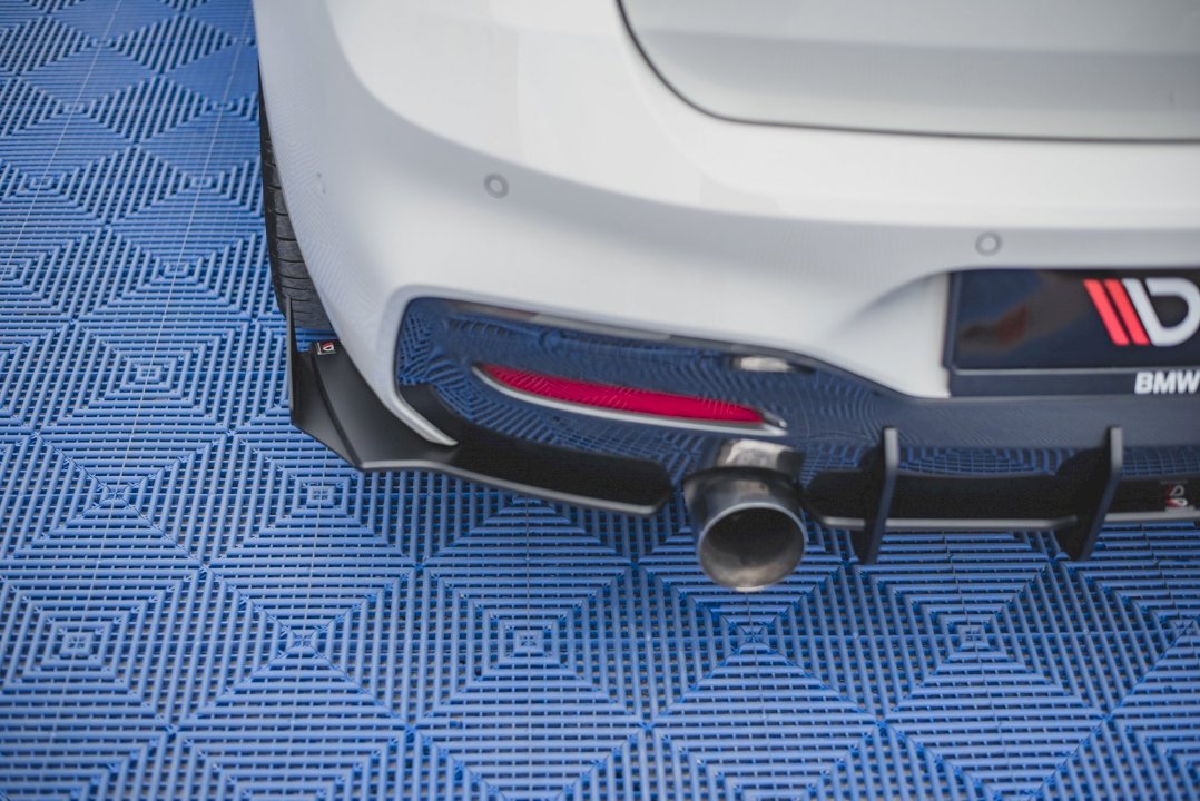 Maxton Design - STREET PRO DURABILITY REAR SIDE SPLITTERS V2 (+FLAPS) BMW 1 F20 M-PACK FACELIFT / M140I (2015-2019)
