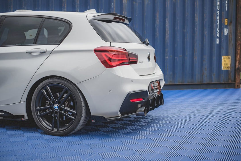Maxton Design - STREET PRO DURABILITY REAR SIDE SPLITTERS V2 (+FLAPS) BMW 1 F20 M-PACK FACELIFT / M140I (2015-2019)