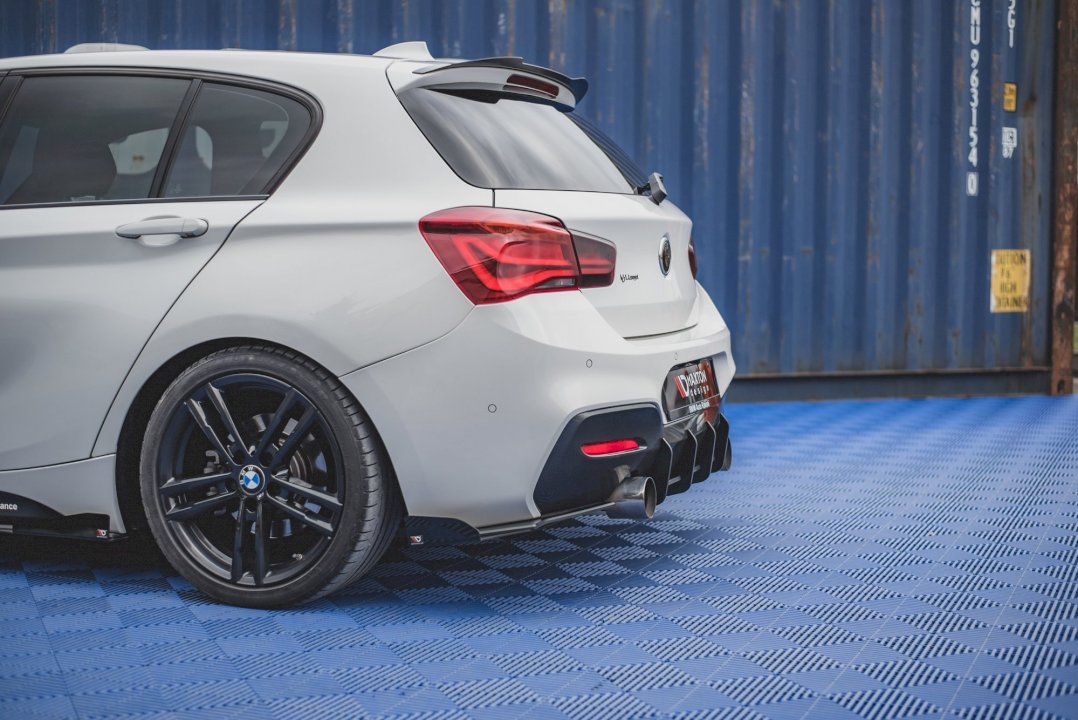 Maxton Design - STREET PRO DURABILITY REAR SIDE SPLITTERS V2 (+FLAPS) BMW 1 F20 M-PACK FACELIFT / M140I (2015-2019)