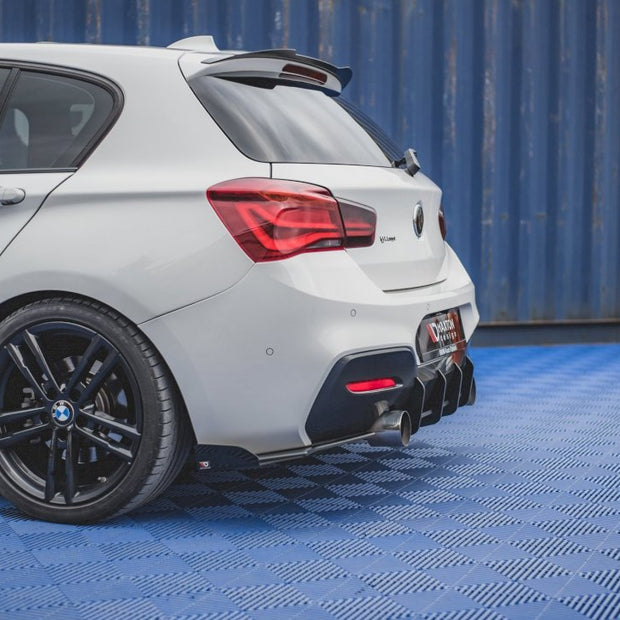 Maxton Design - STREET PRO DURABILITY REAR SIDE SPLITTERS V2 (+FLAPS) BMW 1 F20 M-PACK FACELIFT / M140I (2015-2019)