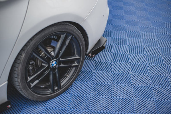 Maxton Design - STREET PRO DURABILITY REAR SIDE SPLITTERS V2 (+FLAPS) BMW 1 F20 M-PACK FACELIFT / M140I (2015-2019)