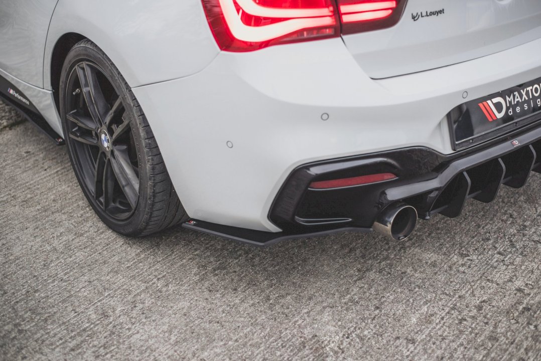 Maxton Design - STREET PRO DURABILITY REAR SIDE SPLITTERS V3 BMW 1 F20 M-PACK FACELIFT / M140I (2015-2019)