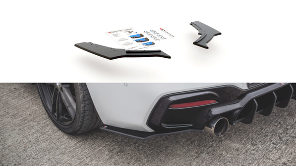 Maxton Design - STREET PRO DURABILITY REAR SIDE SPLITTERS V3 BMW 1 F20 M-PACK FACELIFT / M140I (2015-2019)