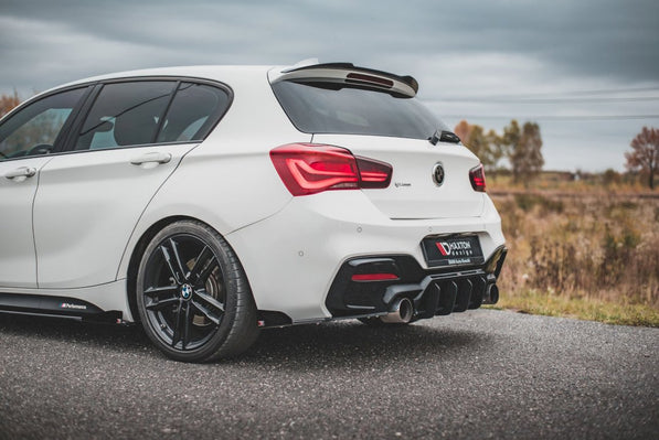 Maxton Design - STREET PRO DURABILITY REAR SIDE SPLITTERS V3 (+FLAPS) BMW 1 F20 M-PACK FACELIFT / M140I (2015-2019)
