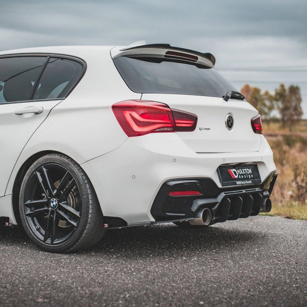 Maxton Design - STREET PRO DURABILITY REAR SIDE SPLITTERS V3 (+FLAPS) BMW 1 F20 M-PACK FACELIFT / M140I (2015-2019)