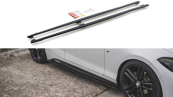 Maxton Design - STREET PRO DURABILITY SIDE SKIRTS DIFFUSERS V2 BMW 1 F20 M-PACK FACELIFT / M140I (2015-2019)