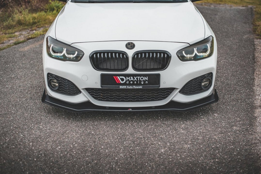 Maxton Design - STREET PRO RACING DURABILITY FRONT SPLITTER V3 (+FLAPS) BMW 1 F20 M-PACK FACELIFT / M140I (2015-2019)