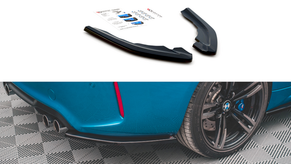 Maxton Design - REAR SIDE SPLITTERS V.2 BMW M2 F87 (2016-2020)
