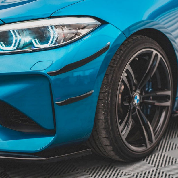 Maxton Design - FRONT BUMPER WINGS (CANARDS) BMW M2 F87 (2016-2020)