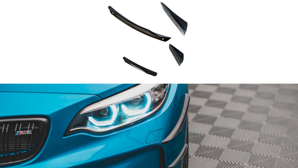 Maxton Design - FRONT BUMPER WINGS (CANARDS) BMW M2 F87 (2016-2020)