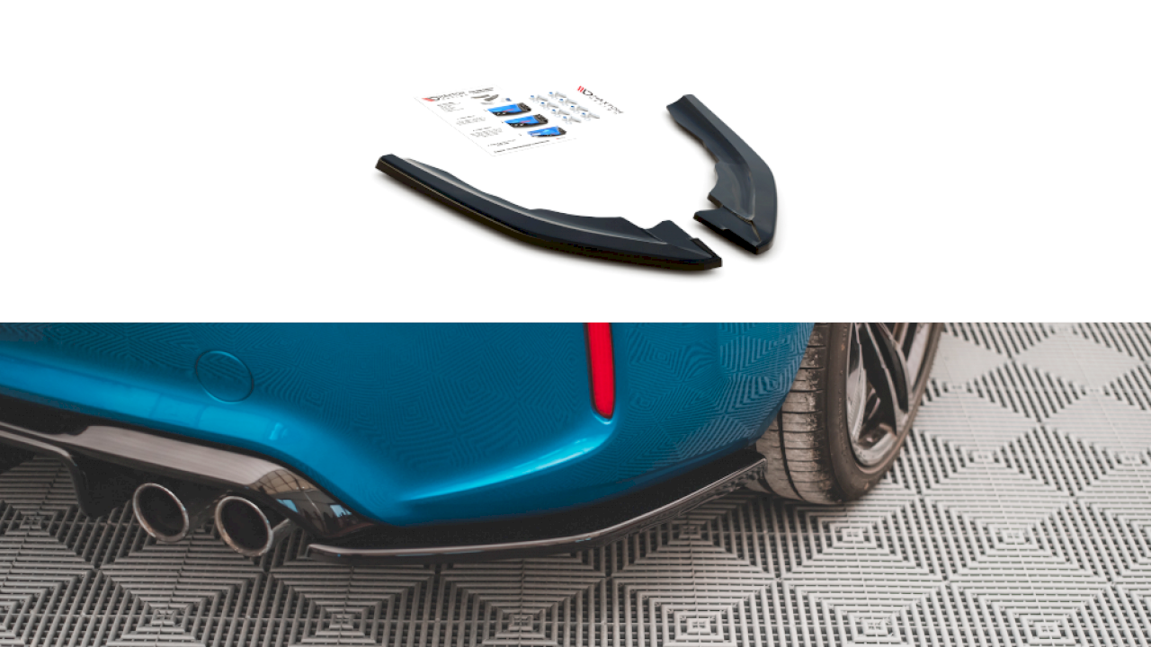 Maxton Design - REAR SIDE SPLITTERS V.3 BMW M2 F87 (2016-2020)