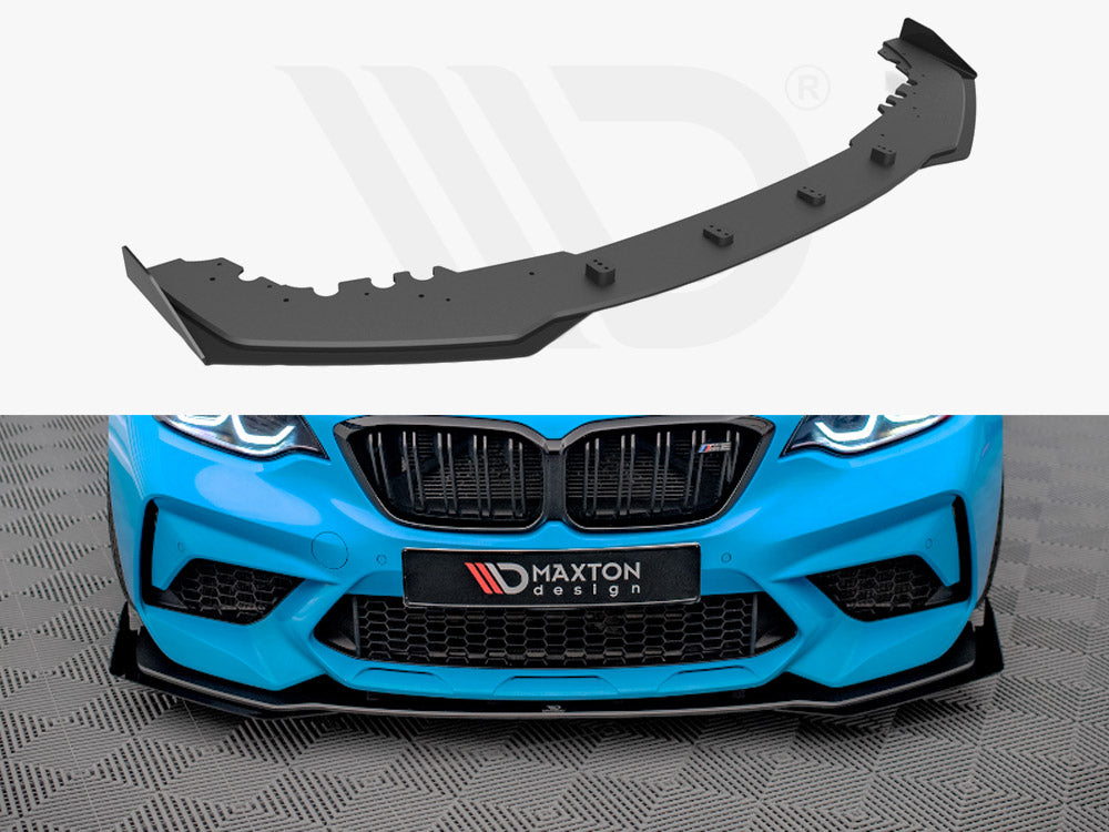 Maxton Design - STREET PRO FRONT SPLITTER V.1 (+FLAPS) BMW M2 F87 (2016-2020)