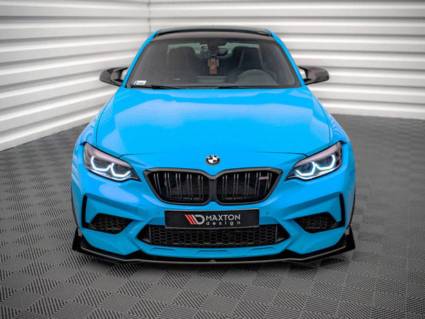 Maxton Design - STREET PRO FRONT SPLITTER V.1 (+FLAPS) BMW M2 F87 (2016-2020)