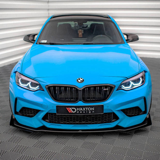 Maxton Design - STREET PRO FRONT SPLITTER V.1 (+FLAPS) BMW M2 F87 (2016-2020)