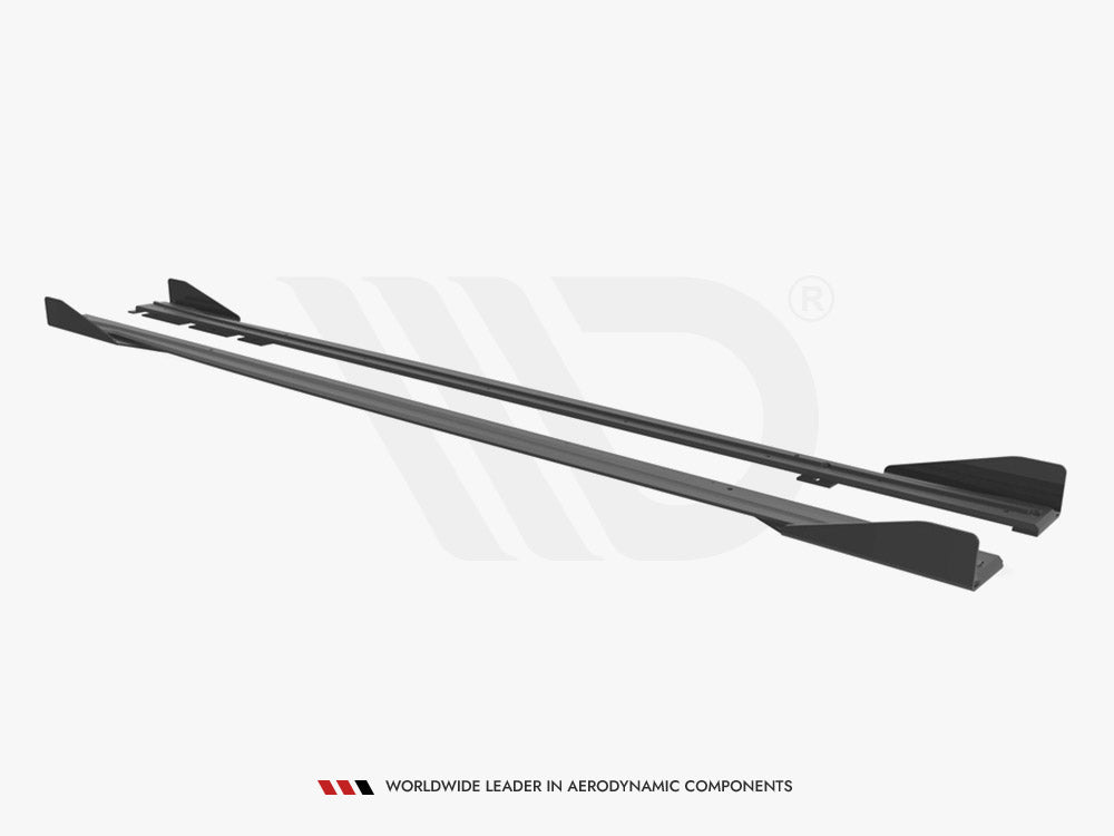 Maxton Design - STREET PRO SIDE SKIRTS DIFFUSERS (+FLAPS) BMW M2 F87 (2016-2020)