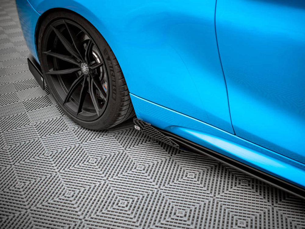 Maxton Design - STREET PRO SIDE SKIRTS DIFFUSERS (+FLAPS) BMW M2 F87 (2016-2020)