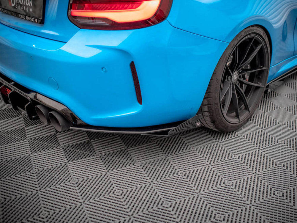 Maxton Design - STREET PRO REAR SIDE SPLITTERS (+FLAPS) BMW M2 F87 (2016-2020)