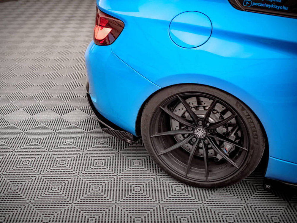 Maxton Design - STREET PRO REAR SIDE SPLITTERS (+FLAPS) BMW M2 F87 (2016-2020)