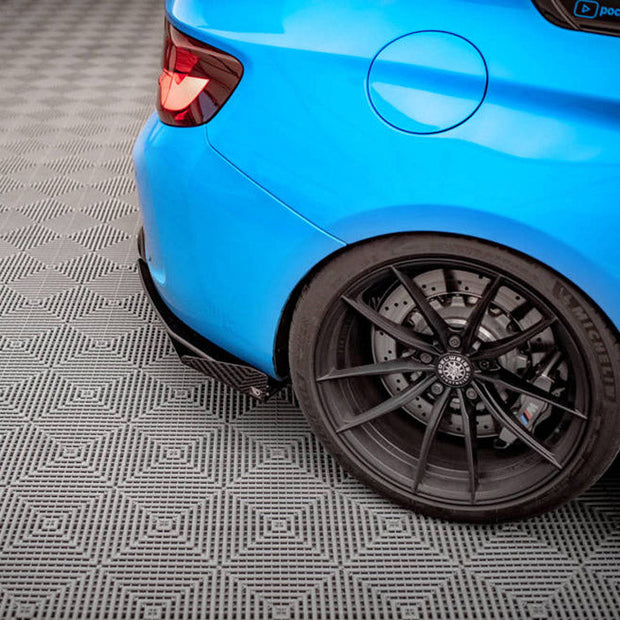 Maxton Design - STREET PRO REAR SIDE SPLITTERS (+FLAPS) BMW M2 F87 (2016-2020)