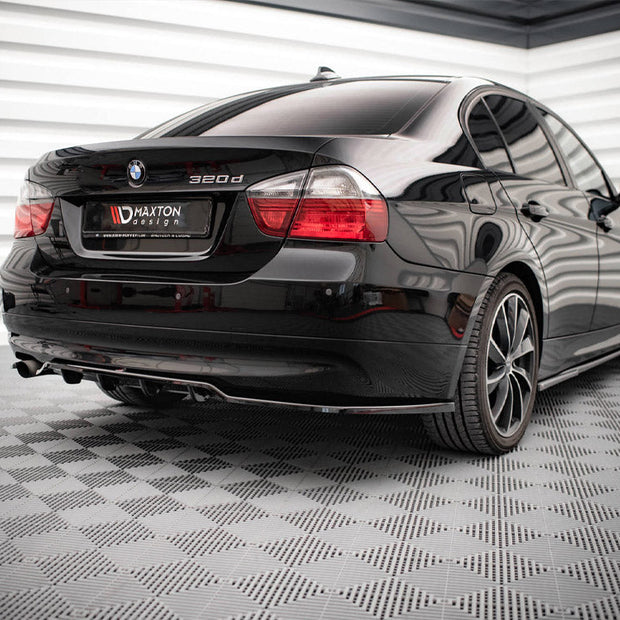 Maxton Design - CENTRAL REAR SPLITTER (VERTICAL BARS) BMW 3 SEDAN E90 (2004-2008)