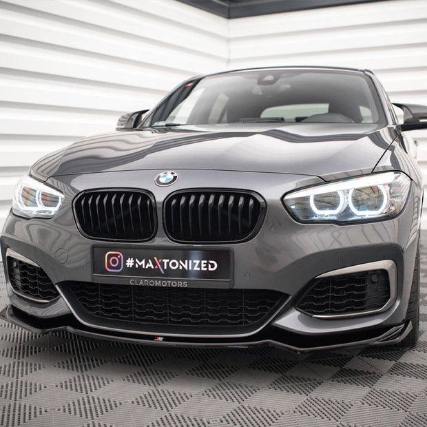 Maxton Design - FRONT SPLITTER V.2 BMW 1 F20/F21 M-POWER FACELIFT (2015-2019)