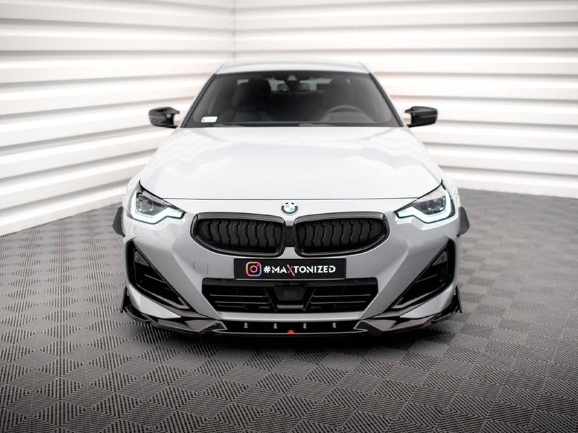Maxton Design - FRONT SPLITTER V.2 + FLAPS BMW 2 COUPE M-PACK / M240I G42
