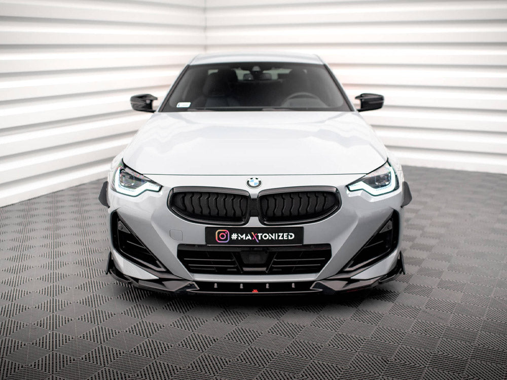 Maxton Design - FRONT SPLITTER V.2 + FLAPS BMW 2 COUPE M-PACK / M240I G42