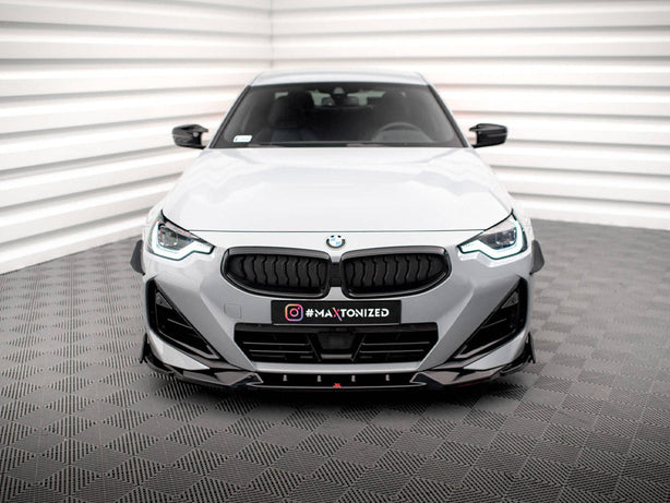 Maxton Design - FRONT SPLITTER V.2 + FLAPS BMW 2 COUPE M-PACK / M240I G42