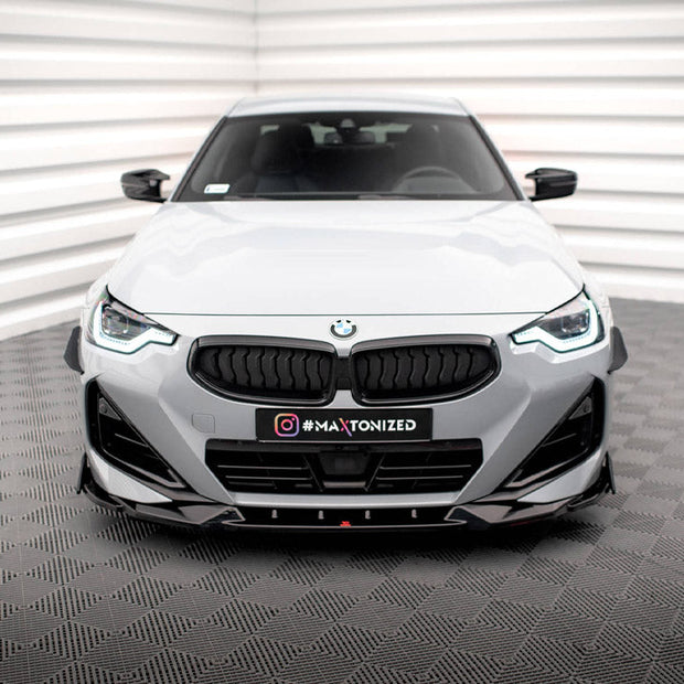 Maxton Design - FRONT SPLITTER V.2 + FLAPS BMW 2 COUPE M-PACK / M240I G42