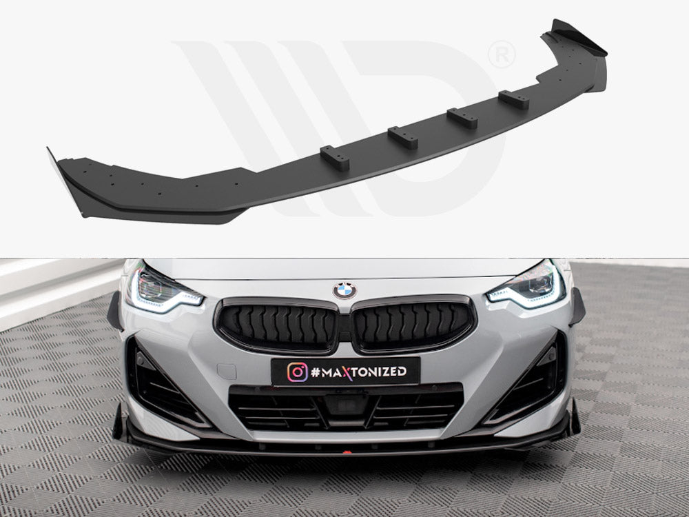 Maxton Design - STREET PRO FRONT SPLITTER + FLAPS BMW 2 COUPE M-PACK / M240I G42