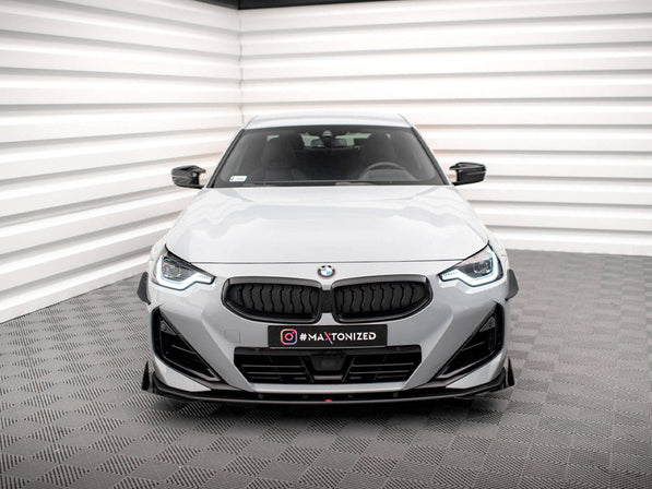 Maxton Design - STREET PRO FRONT SPLITTER + FLAPS BMW 2 COUPE M-PACK / M240I G42