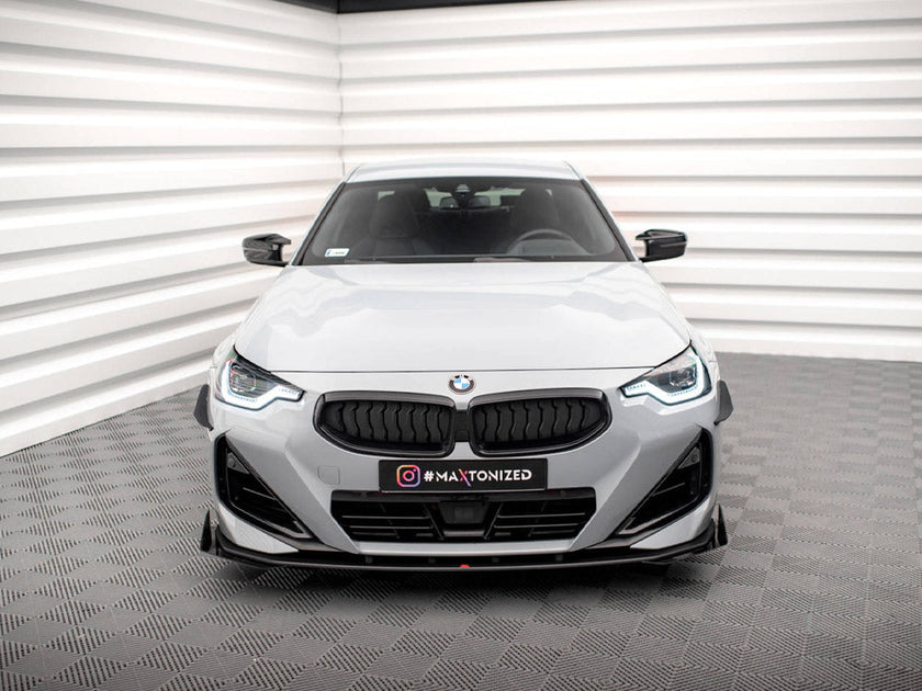 Maxton Design - STREET PRO FRONT SPLITTER + FLAPS BMW 2 COUPE M-PACK / M240I G42