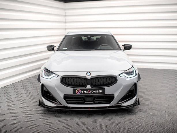 Maxton Design - STREET PRO FRONT SPLITTER + FLAPS BMW 2 COUPE M-PACK / M240I G42