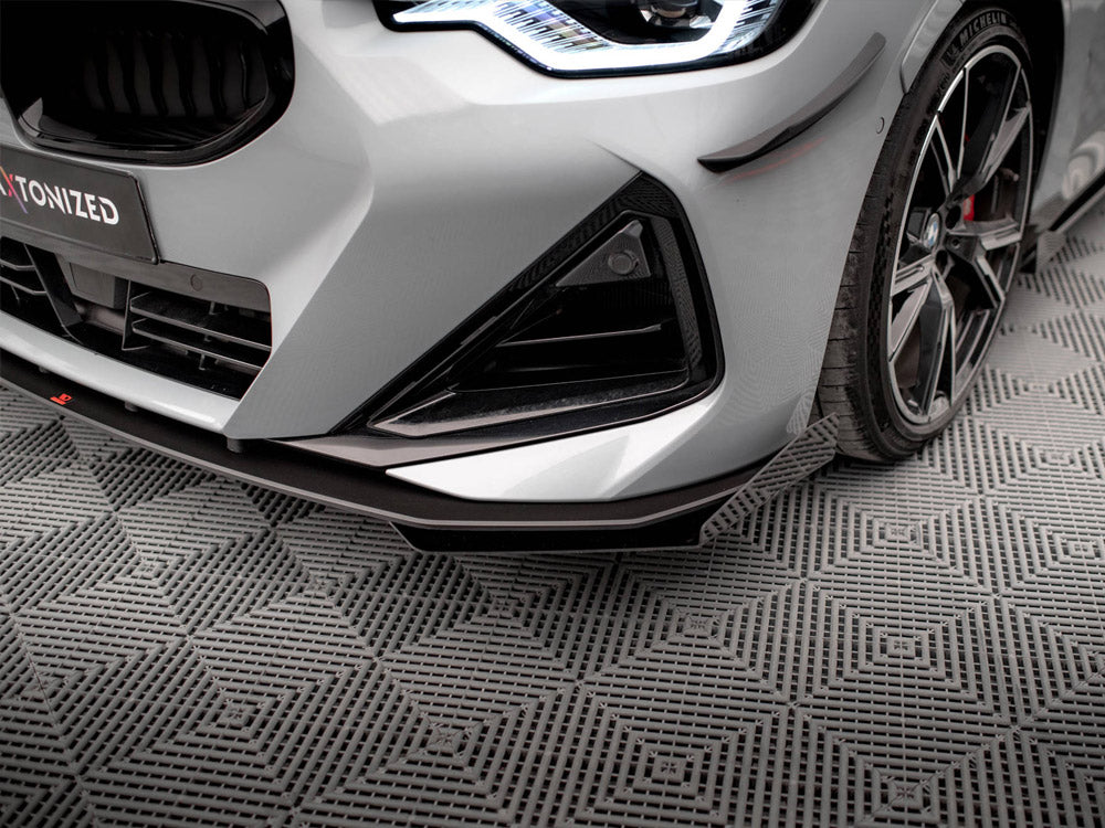 Maxton Design - STREET PRO FRONT SPLITTER + FLAPS BMW 2 COUPE M-PACK / M240I G42