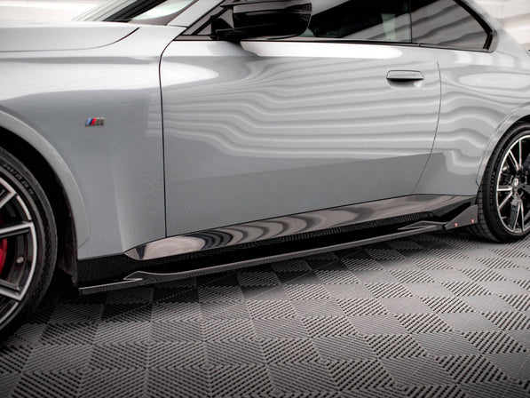 Maxton Design - SIDE SKIRTS DIFFUSERS V.2 + FLAPS BMW 2 COUPE M-PACK / M240I G42