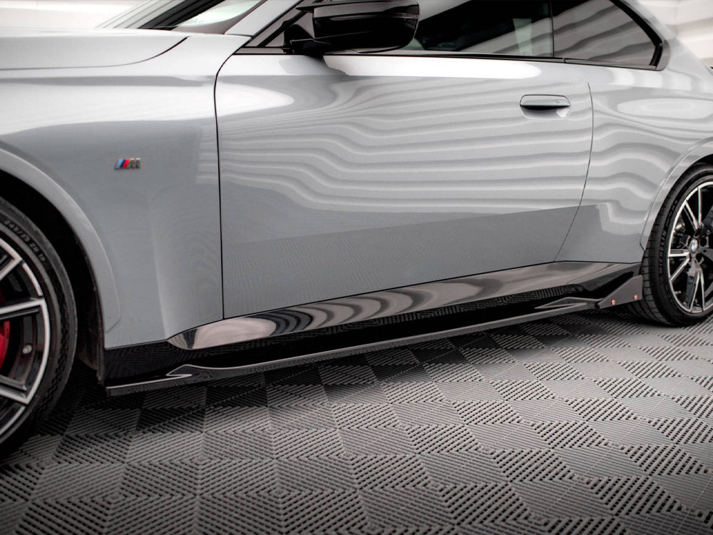 Maxton Design - SIDE SKIRTS DIFFUSERS V.2 + FLAPS BMW 2 COUPE M-PACK / M240I G42