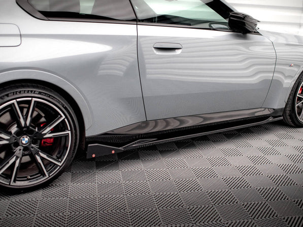 Maxton Design - SIDE SKIRTS DIFFUSERS V.2 + FLAPS BMW 2 COUPE M-PACK / M240I G42