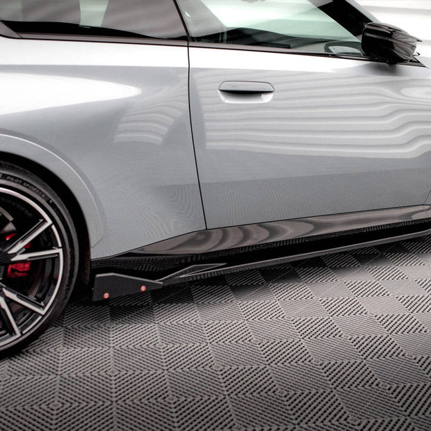 Maxton Design - SIDE SKIRTS DIFFUSERS V.2 + FLAPS BMW 2 COUPE M-PACK / M240I G42