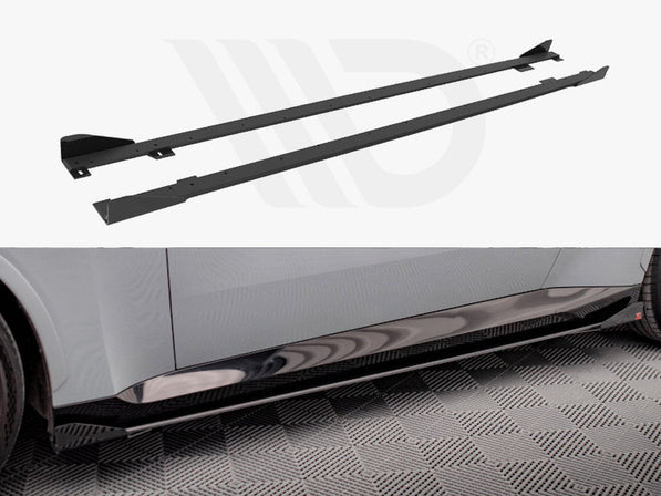 Maxton Design - STREET PRO SIDE SKIRTS DIFFUSERS + FLAPS BMW 2 COUPE M-PACK / M240I G42