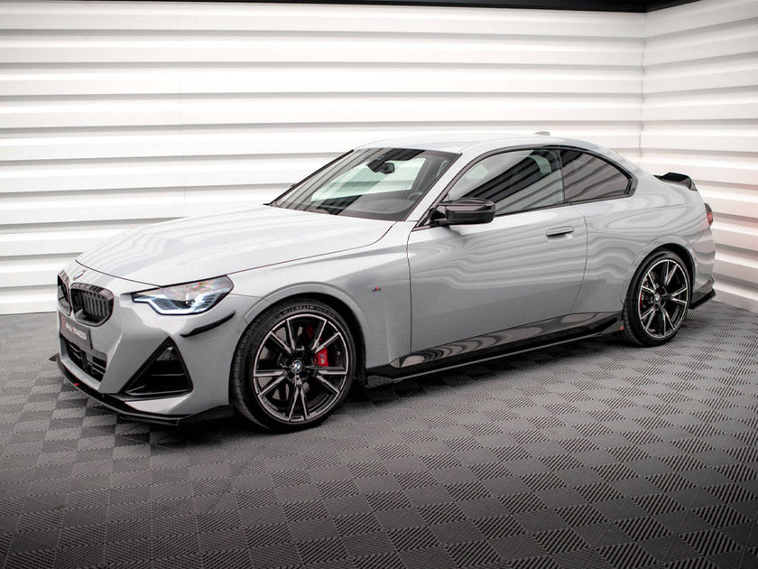 Maxton Design - STREET PRO SIDE SKIRTS DIFFUSERS + FLAPS BMW 2 COUPE M-PACK / M240I G42